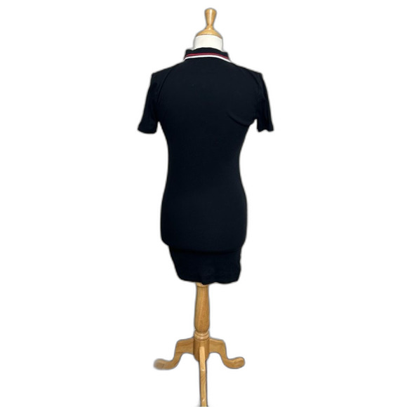 Y2K Urban Outfitters Navy Polo Bodycon Dress w/ Halfzip Collar - Women Size L - Picture 3 of 5